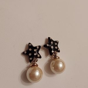 Vintage Carolee oversized clip on faux pearl earrings